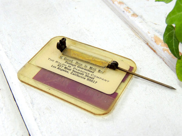 【パーソンズ・インダストリアル】USA・ロサンゼルス・ヴィンテージ・バッジ・アクセサリー・LA・名札