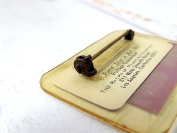 【パーソンズ・インダストリアル】USA・ロサンゼルス・ヴィンテージ・バッジ・アクセサリー・LA・名札