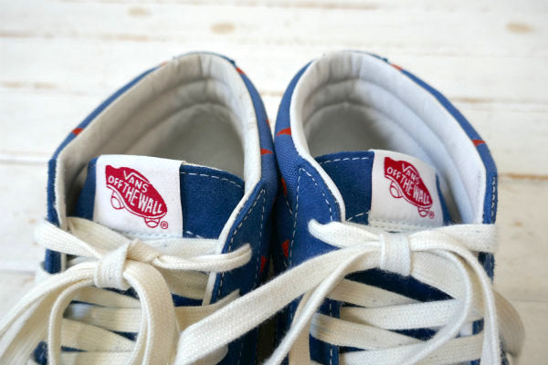 Vans バンズ Vault・SK8-MID・幾何学模様・ブルー・スニーカー・スケートミッド USA