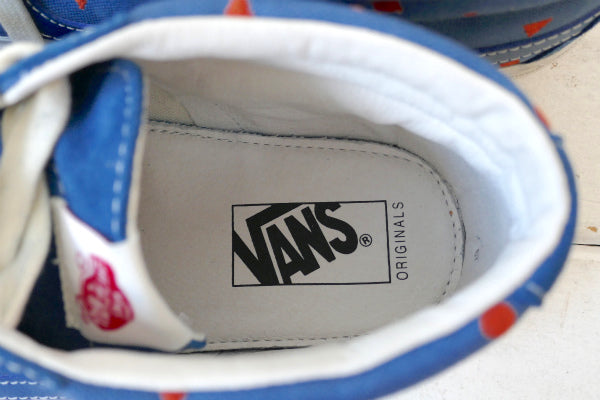 Vans バンズ Vault・SK8-MID・幾何学模様・ブルー・スニーカー・スケートミッド USA