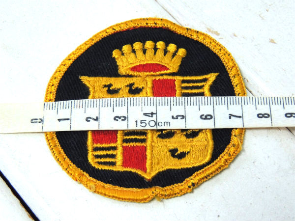 【GM・Cadillac】キャデラック・エンブレム・ロゴ・ヴィンテージ・ワッペン・刺繍・アメ車