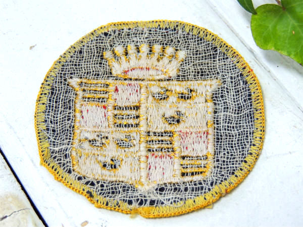 【GM・Cadillac】キャデラック・エンブレム・ロゴ・ヴィンテージ・ワッペン・刺繍・アメ車