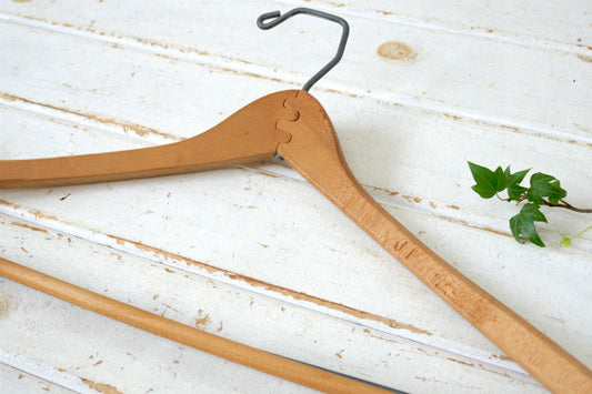 John Thomas Batts・組み木・ヴィンテージ・木製ハンガー・スーツハンガー・ナチュラル