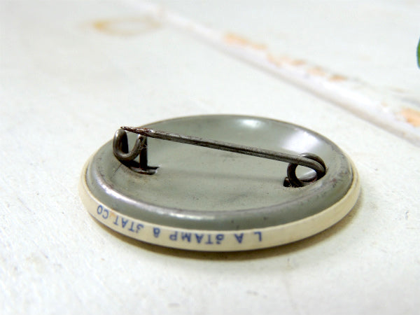 【101・RCS・カリフォルニア】ロングビーチ・ビンテージ・ナンバー・缶バッジ・アドバタイジング