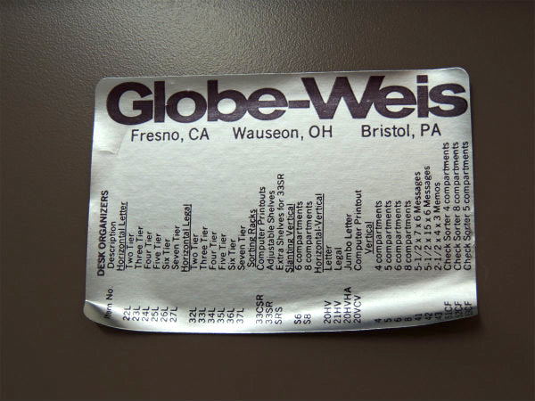 【Globe Weis】工業系・メタル製・ヴィンテージ・書類ラック&ファイルスタンド USA
