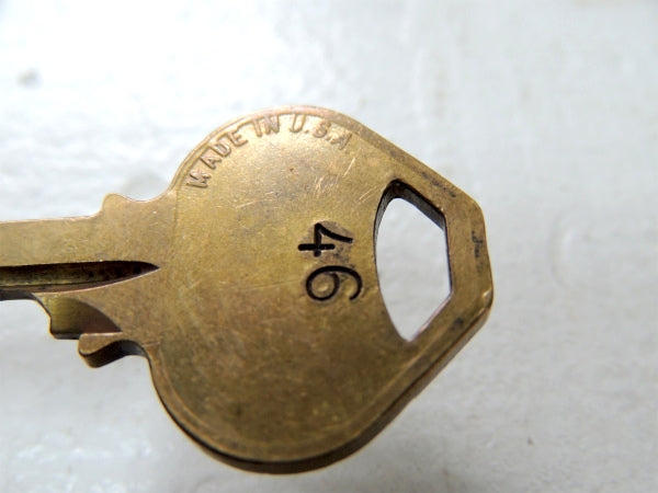 【真鍮製】ビンテージ鍵・キー“46/DO NOT DUPLICATE ”MADE IN USA
