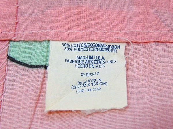 【ミニーマウス】ディズニー・フラワー&蝶々柄・ヴィンテージ・カーテン/生地 USA