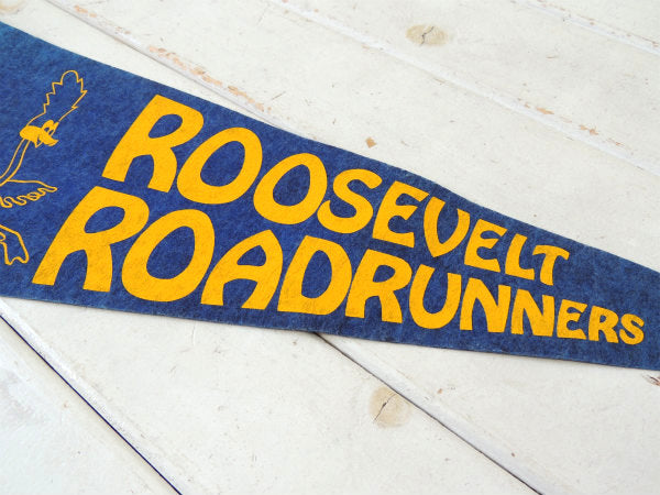 【ロードランナー・ROAD RUNNERS】ビンテージ・ペナント・アメリカン・キャラクター・