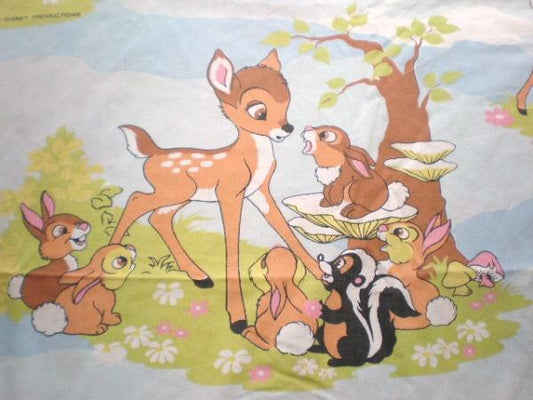 USA　バンビ・ヴィンテージ・ユーズドシーツ(フラット)