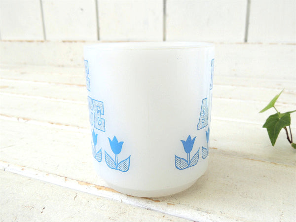 【グラスベイク】HAVE A NICE DAY&チューリップ柄・ヴィンテージ・マグカップ/食器