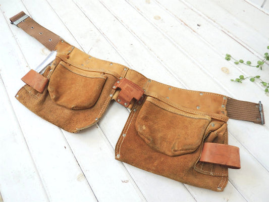 【CRAFTSMAN】クラフトマン・レザー製・ヴィンテージ・ツールエプロン/ワークエプロン USA