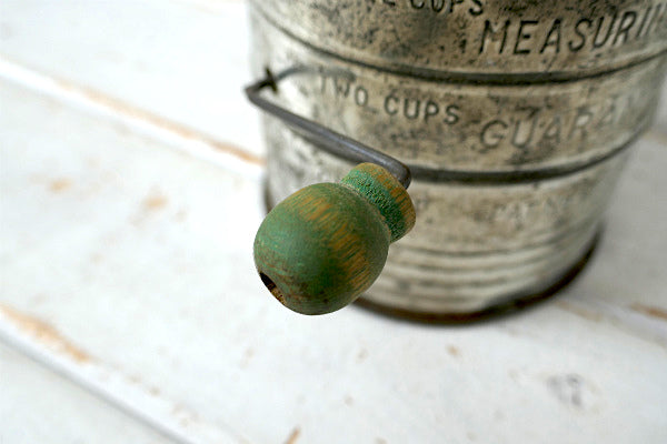 BROMWELL 木製ハンドル・ビンテージ・メジャーリングシフター・粉ふるい・シフター キッチン雑貨