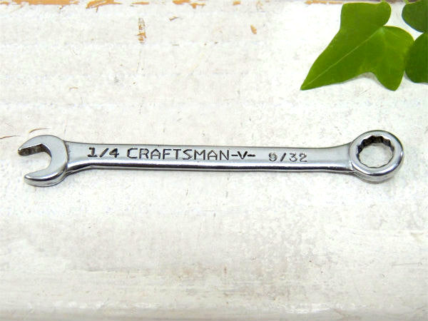 クラフトマン・1/4 ヴィンテージ・コンビネーションレンチ・USA・工業系