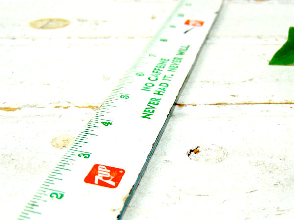 【7UP・セブンアップ】センチ&インチ表示・ヴィンテージ・ルーラー/定規/ものさし・アドバタイジング