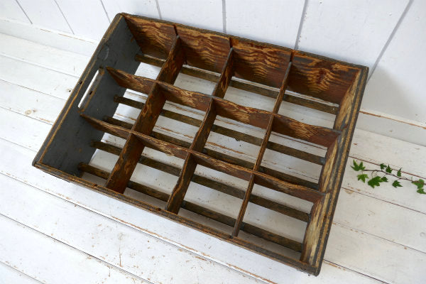 OLD アーリーアメリカン 12個 インデックス付 アンティーク 木箱 ウッドボックス 飾り棚 US