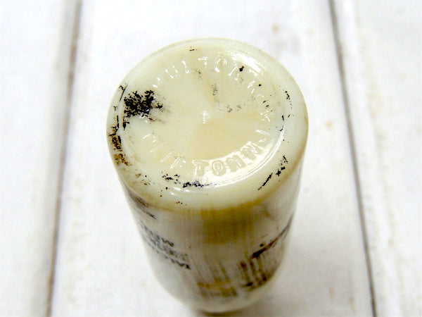 BARBER オールドスパイス SHULTON  1930~1940 ミルクガラス 理髪店 アンティーク 瓶 メンズ TALCUM 髭剃り USA