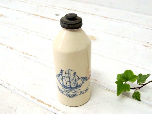 1938's~オールドスパイス US シュルトン・陶器・アンティーク・ボトル・BARBER・髭剃り