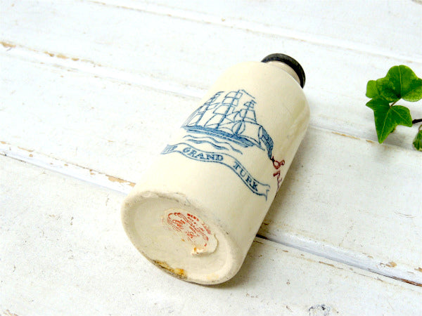 1938's~オールドスパイス US シュルトン・陶器・アンティーク・ボトル・BARBER・髭剃り