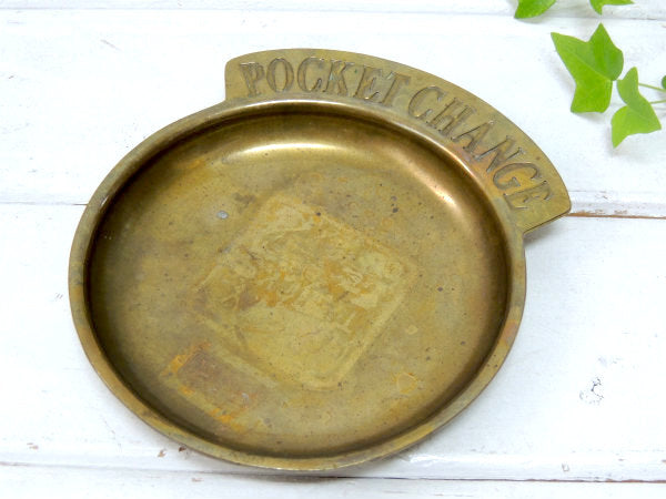 【POCKET CHANGE】USA・真鍮製・アンティーク・ポケットチェンジ・トレイ/マネートレイ
