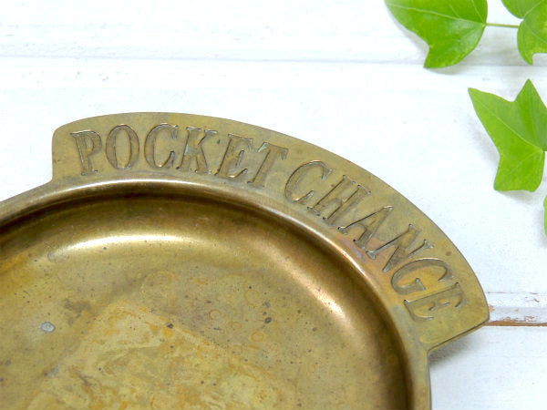 【POCKET CHANGE】USA・真鍮製・アンティーク・ポケットチェンジ・トレイ/マネートレイ