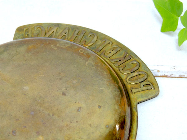 【POCKET CHANGE】USA・真鍮製・アンティーク・ポケットチェンジ・トレイ/マネートレイ