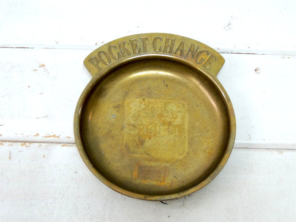 【POCKET CHANGE】USA・真鍮製・アンティーク・ポケットチェンジ・トレイ/マネートレイ