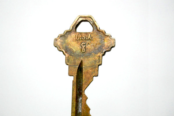 USA カーティス curtis 鍵・OLD・ヴィンテージ・key・キー・真鍮製・キーホルダー