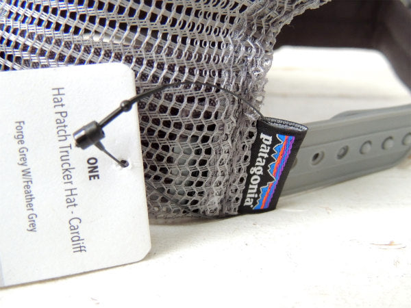 【patagonia】グレー×オレンジ・カーディフ・フライングフィッシュ・キャップ&ステッカー1枚