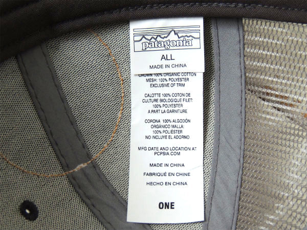 【patagonia】グレー×オレンジ・カーディフ・フライングフィッシュ・キャップ&ステッカー1枚