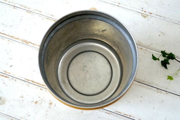 キュート ポップカラー 花柄 フラワー WEST BEND・ヴィンテージ・キャニスター USA