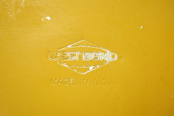 キュート ポップカラー 花柄 フラワー WEST BEND・ヴィンテージ・キャニスター USA