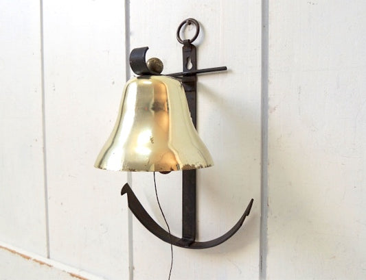 マリン・イカリ・アンカーモチーフ・ヴィンテージ・ドアベル・鐘・呼び鈴・ガーデニング・インテリア
