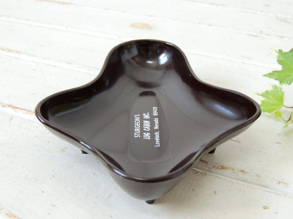 【STURGEON'S】ログキャビン・モーテル&カジノ・脚付き・ビンテージ・灰皿・アシュトレイトレイ