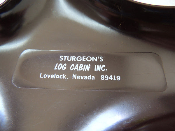 【STURGEON'S】ログキャビン・モーテル&カジノ・脚付き・ビンテージ・灰皿・アシュトレイトレイ