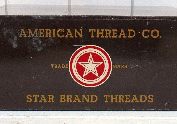 【AMERICAN THREAD CO】アンティーク・糸巻き・収納ケース/ディスプレイケース
