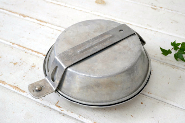 ボーイスカウト NY アルミ製 50's ヴィンテージ メスキット クッカー 専用ケース付き USA