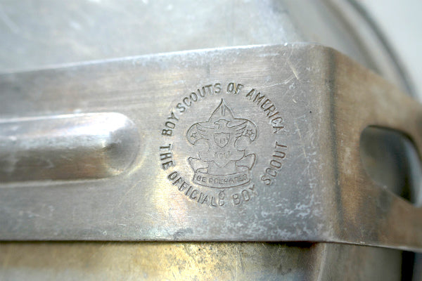 ボーイスカウト NY アルミ製 50's ヴィンテージ メスキット クッカー 専用ケース付き USA