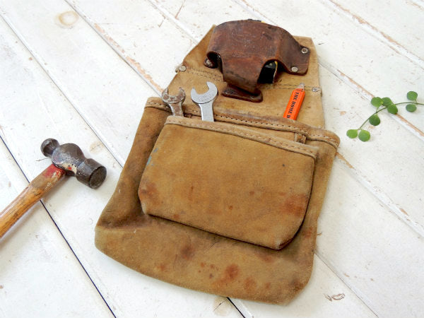 マグワイア ニコラス カウハイド レザー・2ポケット・ツールポーチ・DIY・工具エプロン・腰袋 US