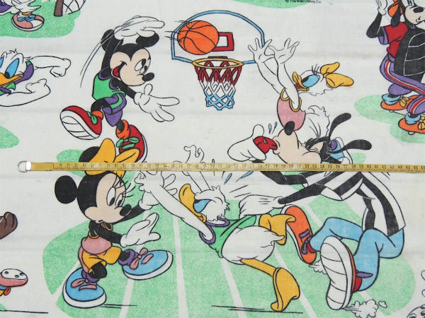 【ミッキー&フレンズ】サッカー&野球&バスケetcスポーツ柄・ユーズドシーツ(ボックスタイプ)