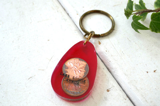 1977's レイク・ルイーズ湖 カナダ・ヴィンテージ・デッドストック・キーホルダー アクセサリー