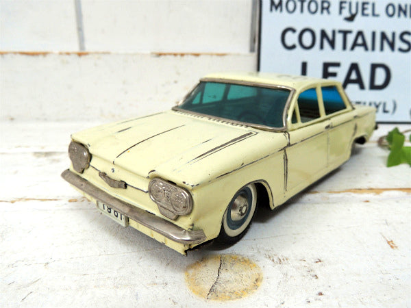 1961s バンダイ・シボレー・コルベア コルヴェア ビンテージ・ブリキカー・ブリキ自動車・アメ車・玩具 TOY