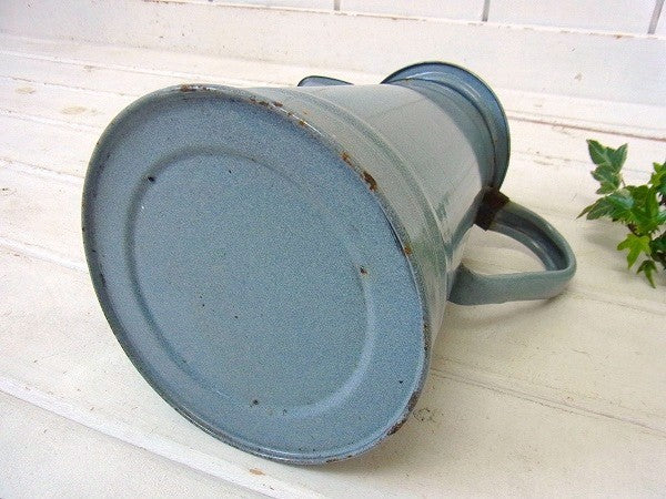 グレー色・ホーロー製・アンティーク・ポット/ケトル/コーヒーポット USA