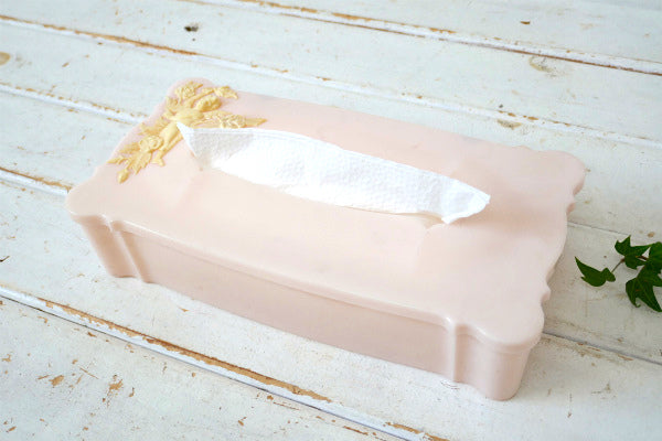 エンジェル ベビーピンク  1950's ヴィンテージ ティッシュケース ボックス カリフォルニア