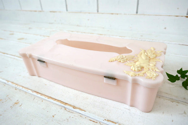 エンジェル ベビーピンク  1950's ヴィンテージ ティッシュケース ボックス カリフォルニア
