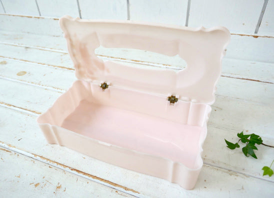 エンジェル ベビーピンク  1950's ヴィンテージ ティッシュケース ボックス カリフォルニア