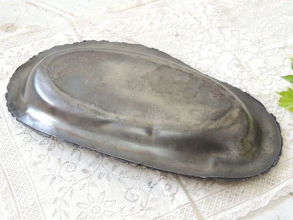 【Poole Silver Co】シルバープレート・アンティーク・ブレッドトレイ・プレート・銀食器