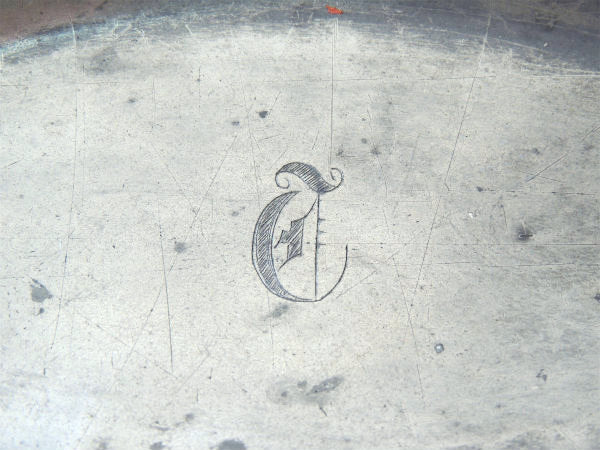 【Poole Silver Co】シルバープレート・アンティーク・ブレッドトレイ・プレート・銀食器