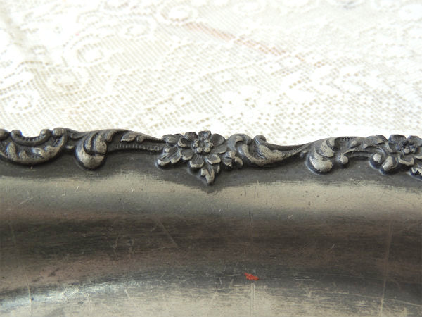 【Poole Silver Co】シルバープレート・アンティーク・ブレッドトレイ・プレート・銀食器