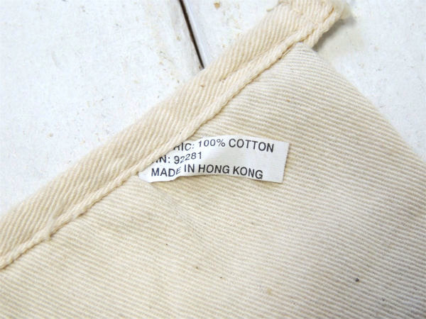 BIG LOTS ブルーロゴ・コットン100%・ポケット付き・ビンテージ・ワーク エプロン USA