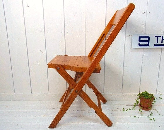 SNYDER CHAIR 木製② アンティーク・フォールディングチェア 折り畳み・イス 木製椅子